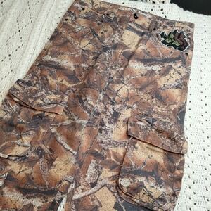 Ninth Hall Ambush Camo Cargo Pants 34x30" Streetwear Wide‎ Leg Baggy Y2K Hip Hop